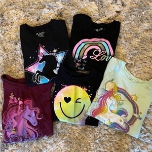 Lot of 5 Girls Children’s Place T Shirts size 5/6
